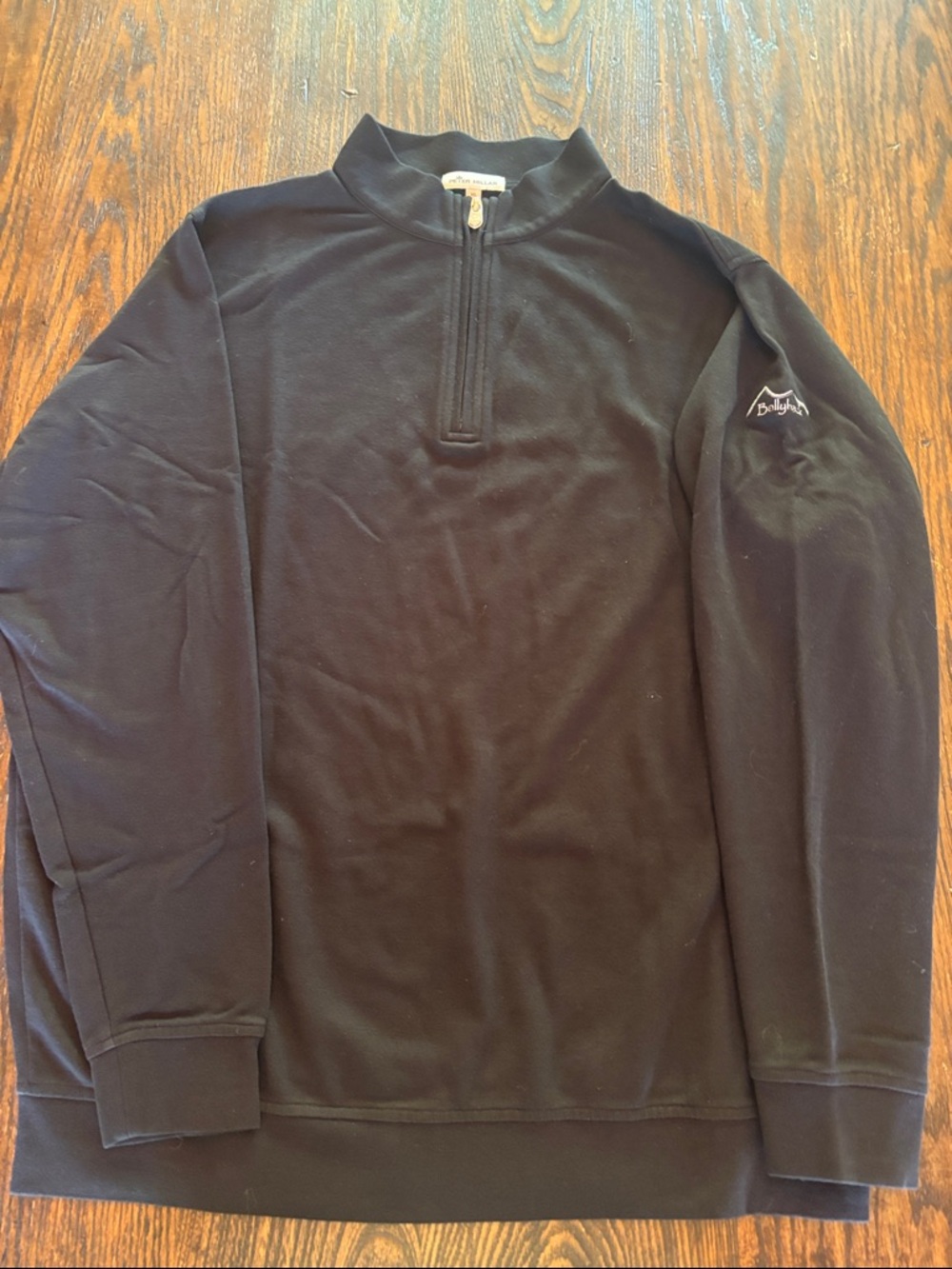 Peter Millar Black Quarter-Zip